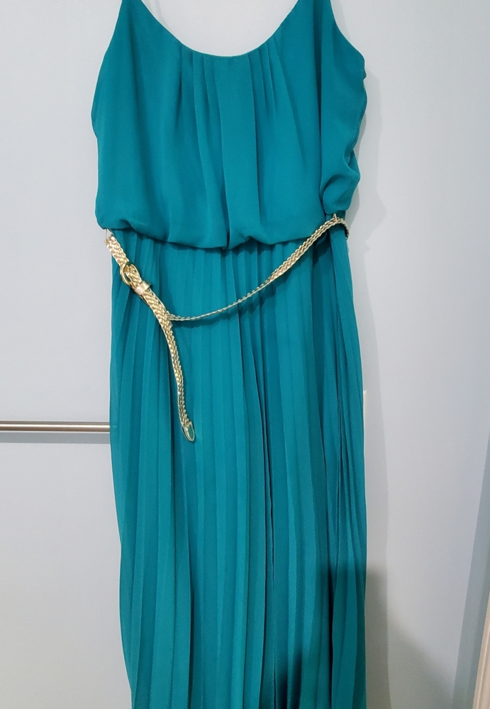 Bisou Bisou Long Green Dress